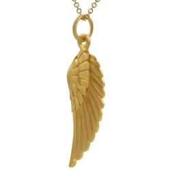 Tressa Sterling Silver Vermeil style Angel Wing Necklace