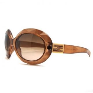 Fendi FS 5123R 209 Tabacco Faceted Oval Sunglasses