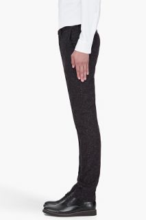 Paul Smith Jeans Speckled Black Wool Trousers for men