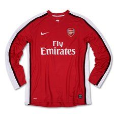 Nike Arsenal Home Long Sleeve Jersey 08/09 Extra Large