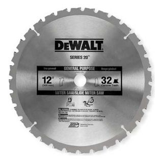 Dewalt DW3123 Circular Saw Bld, Crbde, 12 In Dia, 32 TPI