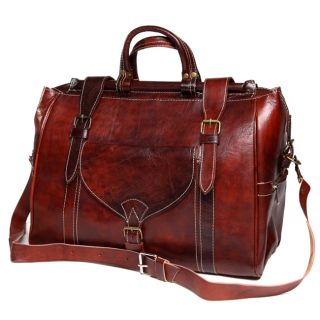Brown Large Leather Travel Bag (Morocco) Today $299.99