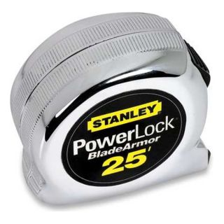 Stanley 33 525 Measuring Tape, Chrome, 25 Ft, Forward Lock