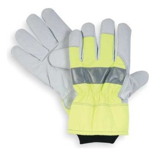 Condor 2RA33 Cold Protection Gloves, XL, HiVis Green, PR