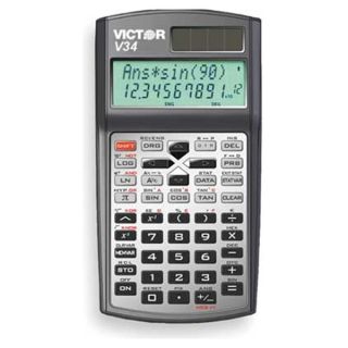 Victor V34 Scientific Calculator, 2 Line Scrolling
