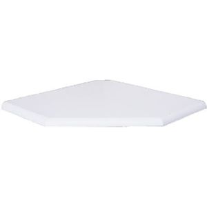 Creative Connectors Corp 6000219 22" White Corner Shelf