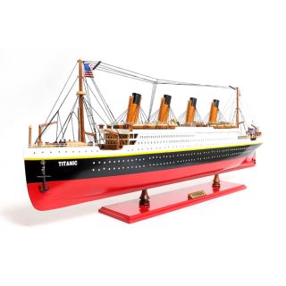 Painted Large Titanic Model Ship Today $308.70