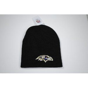 BALTIMORE RAVENS Classic Black Cuffless Embroidered Logo