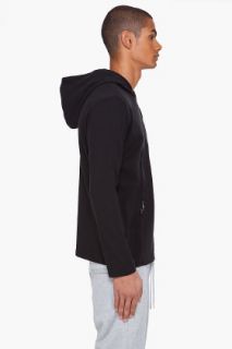 Y 3 Black Zippered Hoody for men