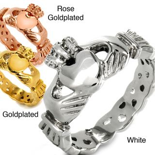 Stainless Steel Womens Claddagh Ring