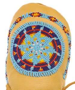 Morning Star Size 7 Beaded Moccasin (Native American)