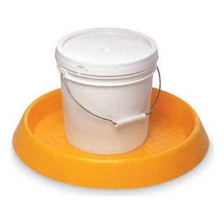 Dixie BM ST 25 Spill Tray, 2 1/4 In. H, Yellow, 4.8 gal.