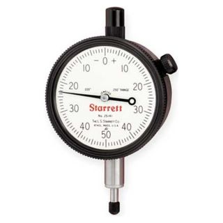 Starrett 25 141J Dial Indicator, 0 0.250 In, 0 50 0