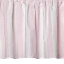 CIRCO Crib Dust Ruffle Toddler Bed Skirt PINK & WHITE