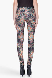 Alice + Olivia Skinny Multicolor Floral Jeans for women