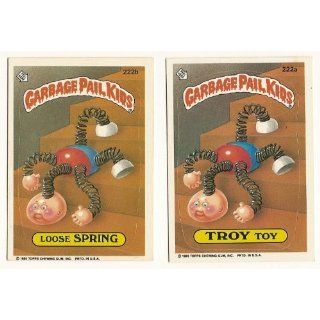KIDS Cards 6th SERIES 222 a & b Troy Toy Loose Spring 
