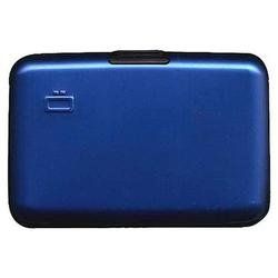 Ogon Aluminum Small Smooth Wallet   Blue   Blue Clothing