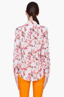 Thakoon Addition Ivory Silk Seamed Blouse for women