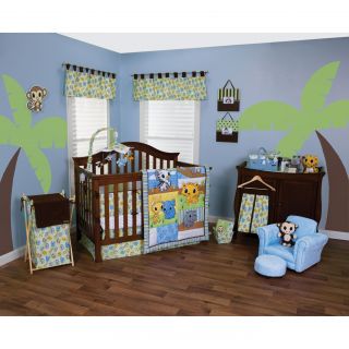 Trend Lab Riley Tiger and Friends 5 piece Crib Bedding Set Today $85