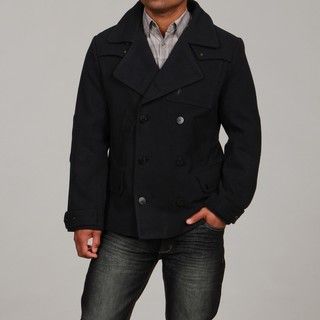 Projek Raw Mens Navy Double breasted Peacoat FINAL SALE