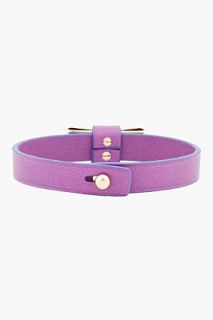 Chloe Purple Brass Bow Lily Bracelet for women