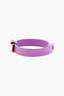 Chloe Purple Brass Bow Lily Bracelet for women