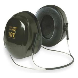 3M H7B Ear Muff, 26dB, Behind the Head, Bk/Grn