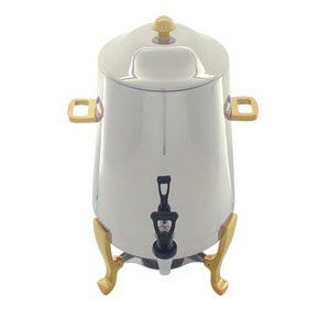 GOLD ACCENTED 3 GALLON COMMERCIAL COFFEE AND TEA URN