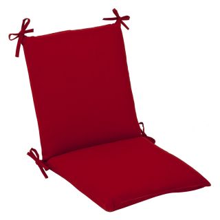 Pillow Perfect Outdoor Red Solid Square Chair Cushion