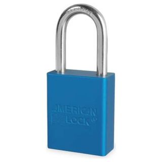 American Lock A1106BLU Lockout Padlock, Aluminum, Blue, 2 Keys