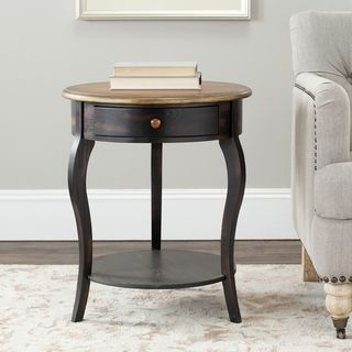 Emma Round Side Table with Drawer