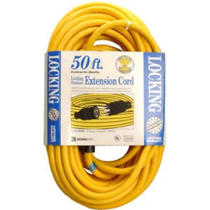 Coleman Cable, Inc. 09208 50' 12/3 Lock Extension Cord