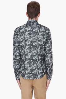 Wings + Horns Charcoal Camouflage Shirt for men