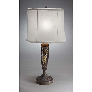 Aztec Lightng Transitional 1 light Table Lamp in Bronze and Mosaic