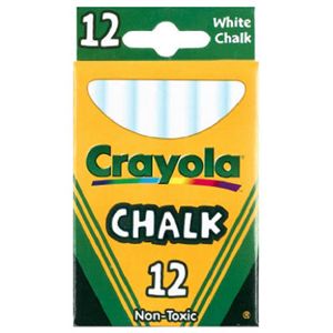 Crayola Llc 51 0320 12CT WHT Chalk, Pack of 6