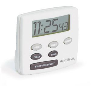 West Bend Housewares Llc 40055 WHT Elec Timer/Clock