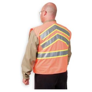 Condor 1YAL7 High Visibility Vest, Class 2, 3XL, Orange