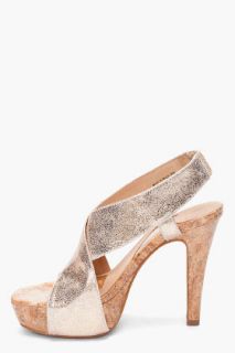 Diane Von Furstenberg Cork Zia Heels for women