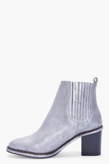 Opening Ceremony Metallic Silver Brenda Boots for women