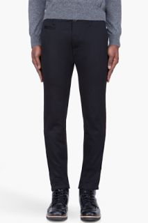 Wings + Horns Black Westpoint Twill Chinos for men