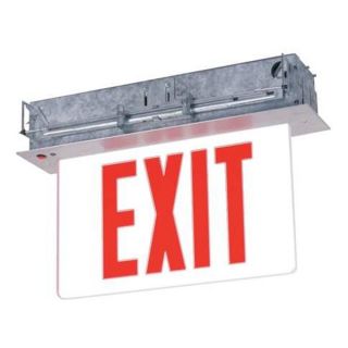 Lumapro 6CGN7 Exit Sign w/ Battery Back Up, 0.4W, Red, 2