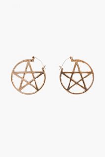 Pamela Love Bronze Pentagram Earrings for women