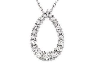 14k Gold 1/2ct TDW Diamond Journey Necklace (H I J, I1 I2)