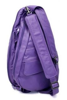 Purple Leather Sling Bag  Medium Clothing
