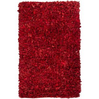 woven mandara red leather shag rug 3 6 x 5 6 today $ 140 09 sale