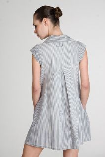 Current/Elliott  Ticking Stripe Shirt Dress for women