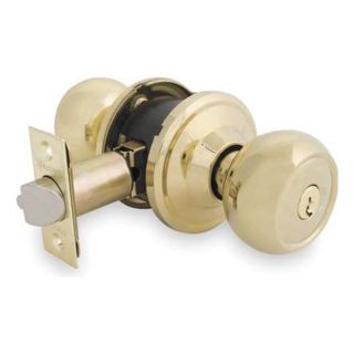 Master Lock CACR103 PB Ball Lockset, Recodable Keyed Entry