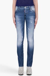 Dsquared2 Slim Blue Jean Print Cords for women