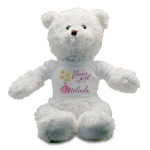 Flower Girl Personalized Teddy Bear Toys & Games