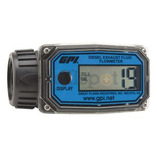Gpi 01A31GM U Flowmeter, Electronic, 1 In, 3 to 30 GPM